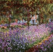 Claude Monet Iris Bed in Monet-s Garden Sweden oil painting reproduction